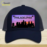 Philadelphia Silhouette Novelty License Plate Hat Mesh / Navy