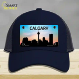 Calgary Silhouette Novelty License Plate Hat Mesh / Navy