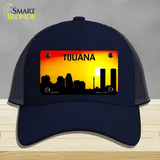 Tijuana Silhouette Novelty License Plate Hat Mesh / Navy