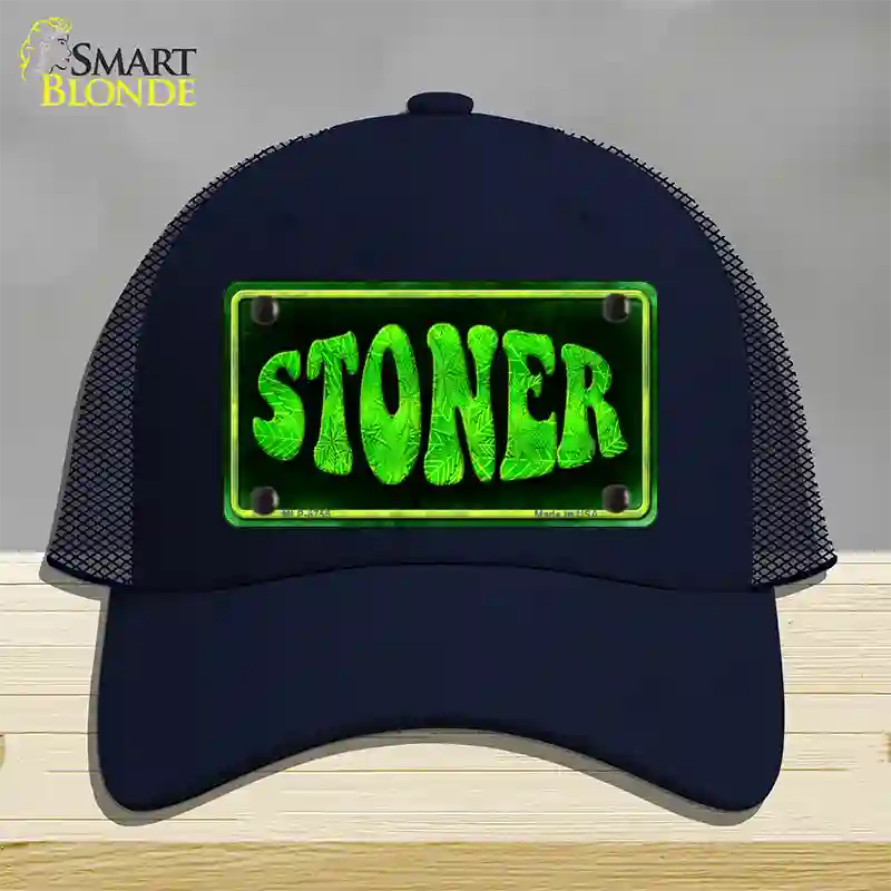 Stoner Novelty License Plate Hat Mesh / Navy