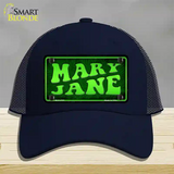 Mary Jane Novelty License Plate Hat Mesh / Navy