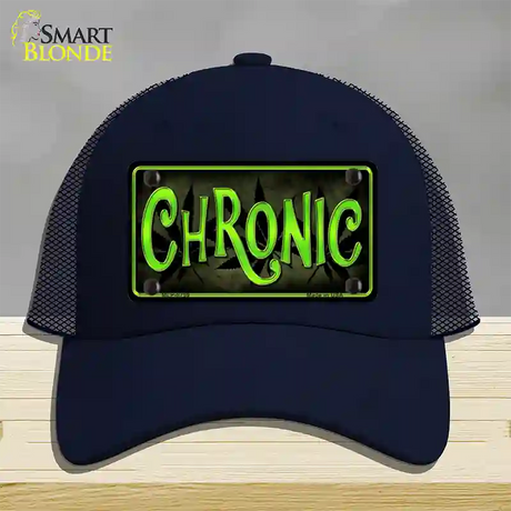 Chronic Novelty License Plate Hat Mesh / Navy