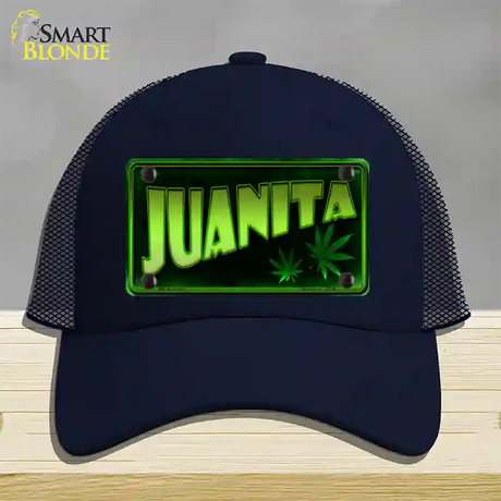 Juanita Novelty License Plate Hat Mesh / Navy