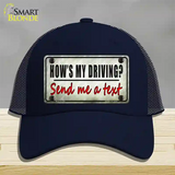 Send Me A Text Novelty License Plate Hat Mesh / Navy