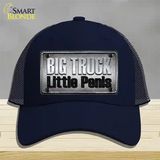 Big Truck Little Penis Novelty License Plate Hat Mesh / Navy