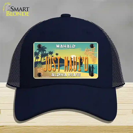 Just Mauid Vintage Novelty License Plate Hat Mesh / Navy