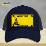 Connecticut Dont Tread On Me Novelty License Plate Hat Mesh / Navy