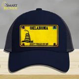 Oklahoma Dont Tread On Me Novelty License Plate Hat Mesh / Navy