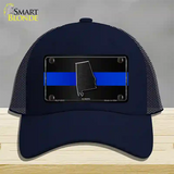 Alabama Thin Blue Line Novelty License Plate Hat Mesh / Navy