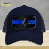 Alaska Thin Blue Line Novelty License Plate Hat Mesh / Navy