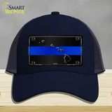 Hawaii Thin Blue Line Novelty License Plate Hat Mesh / Navy