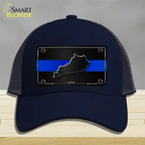 Kentucky Thin Blue Line Novelty License Plate Hat Mesh / Navy