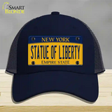 Statue of Liberty New York Novelty License Plate Hat Mesh / Navy