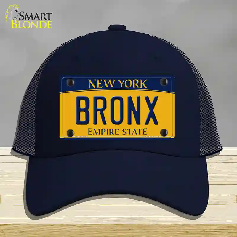 Bronx New York Novelty License Plate Hat Mesh / Navy