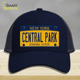 Central Park Yellow New York Novelty License Plate Hat Mesh / Navy