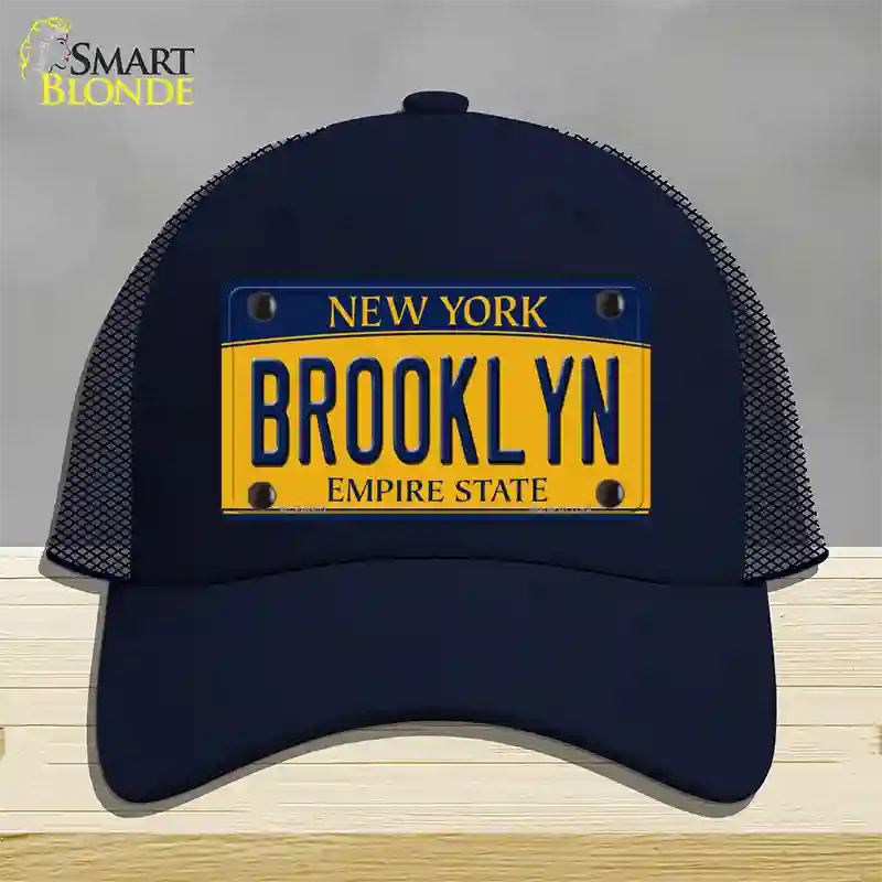 Brooklyn New York Novelty License Plate Hat Mesh / Navy