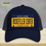 Rockefeller Center New York Novelty License Plate Hat Mesh / Navy