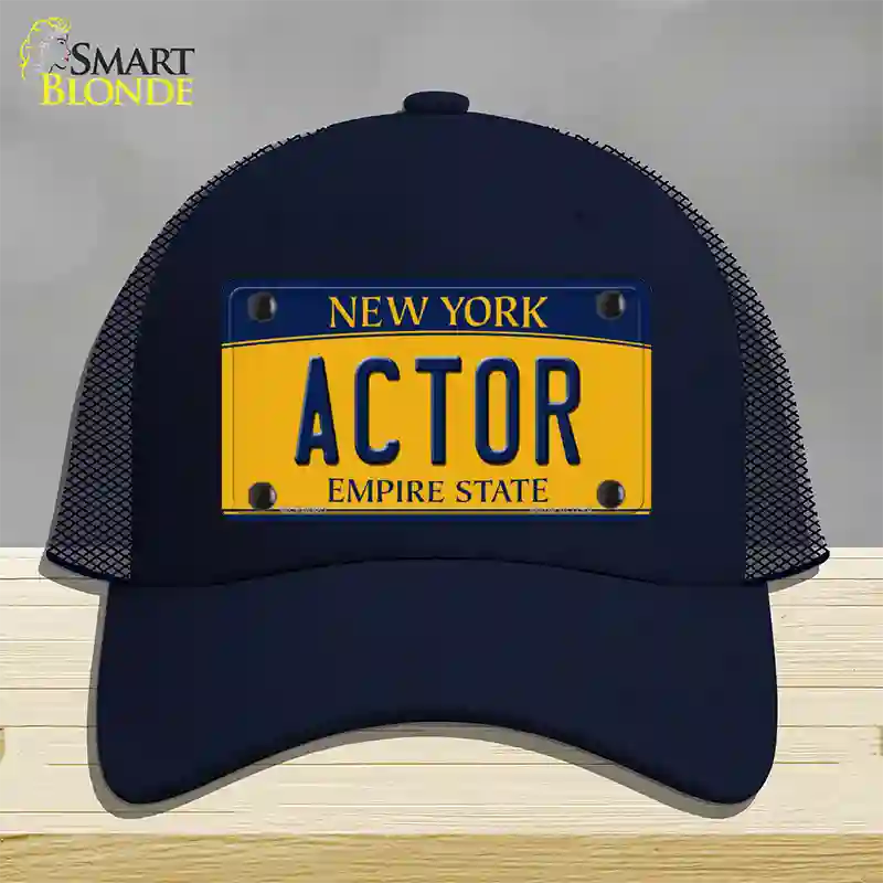 Actor New York Novelty License Plate Hat Mesh / Navy