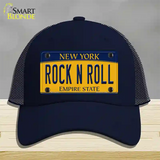 Rock N Roll New York Novelty License Plate Hat Mesh / Navy