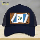 Guatemala Country Flag Scroll Novelty License Plate Hat Mesh / Navy