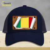 Mali Flag Scroll Novelty License Plate Hat Mesh / Navy