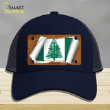 Norfolk Islands Flag Scroll Novelty License Plate Hat Mesh / Navy