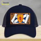 Scotland St. Andrews Flag Scroll Novelty License Plate Hat Mesh / Navy