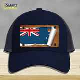 Victoria Flag Scroll Novelty License Plate Hat Mesh / Navy