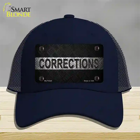 Corrections Novelty License Plate Hat Mesh / Navy