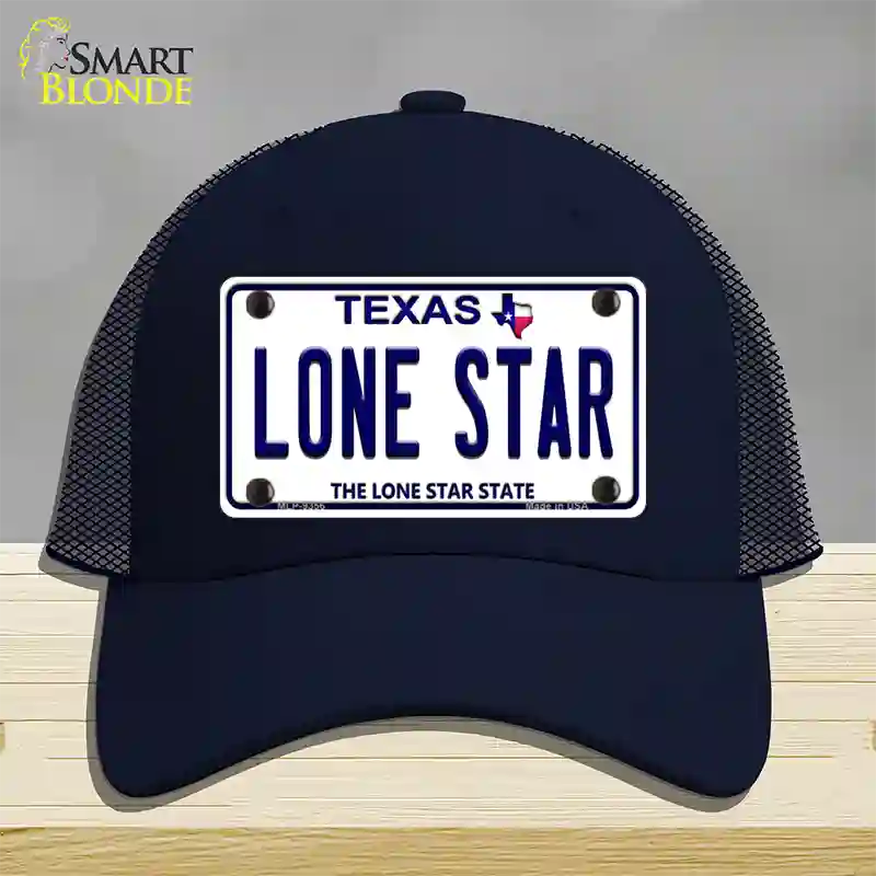 Lone Star Texas Novelty License Plate Hat Mesh / Navy