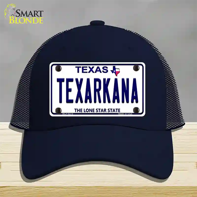 Texarkana Texas Novelty License Plate Hat Mesh / Navy