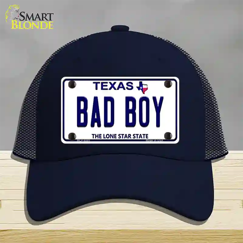 Bad Boy Texas Novelty License Plate Hat Mesh / Navy