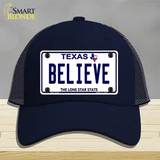 Believe Texas Novelty License Plate Hat Mesh / Navy