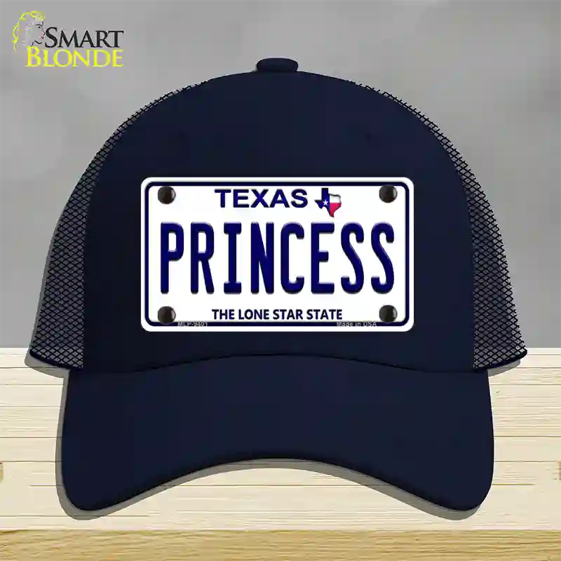 Princess Texas Novelty License Plate Hat Mesh / Navy