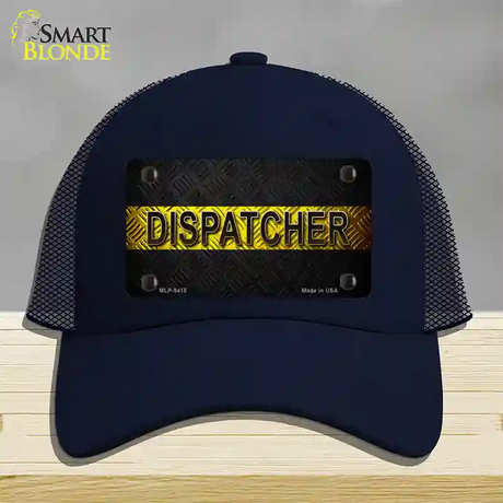 Dispatcher Novelty License Plate Hat Mesh / Navy