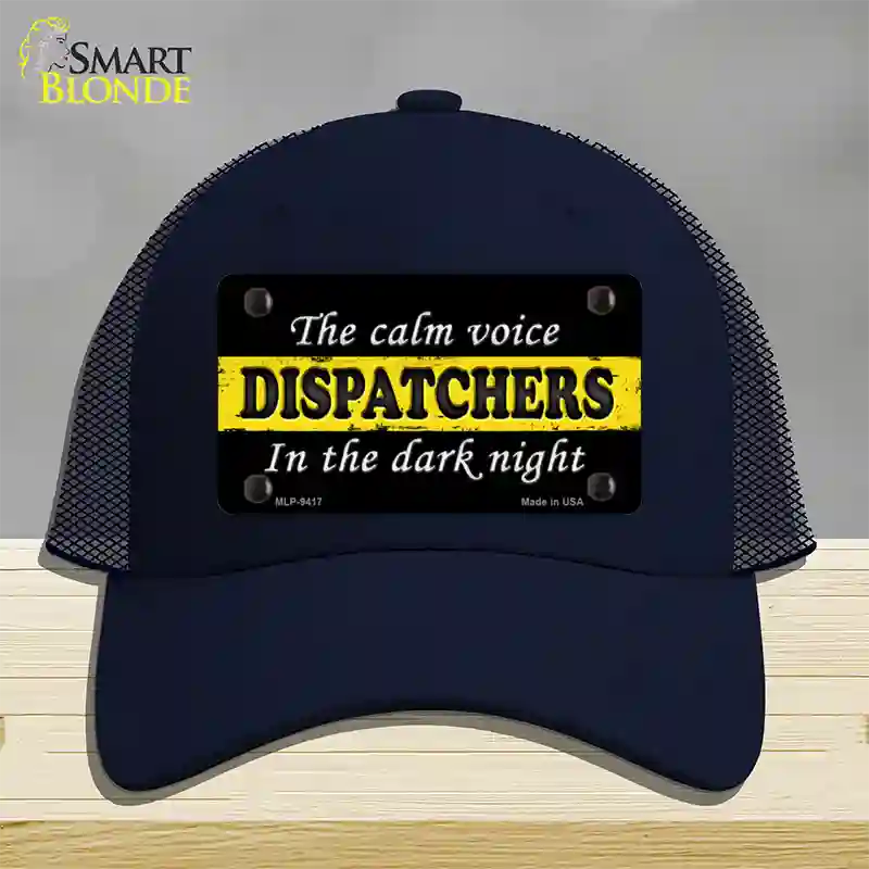 The Calm Voice Dispatchers Novelty License Plate Hat Mesh / Navy