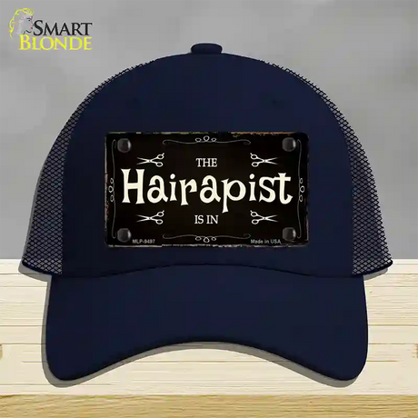 Hairapist Novelty License Plate Hat Mesh / Navy