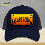 Kokopelli Arizona Scenic Novelty License Plate Hat Mesh / Navy