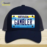 Gambler Nevada Novelty License Plate Hat Mesh / Navy