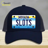 Slots Nevada Novelty License Plate Hat Mesh / Navy