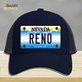 Reno Nevada Novelty License Plate Hat Mesh / Navy