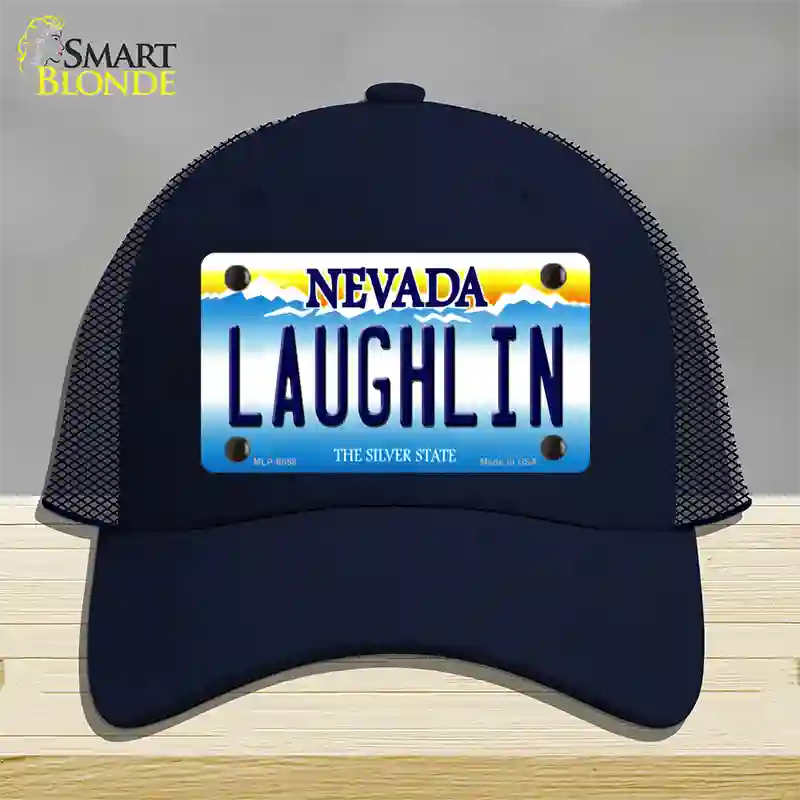 Laughlin Nevada Novelty License Plate Hat Mesh / Navy