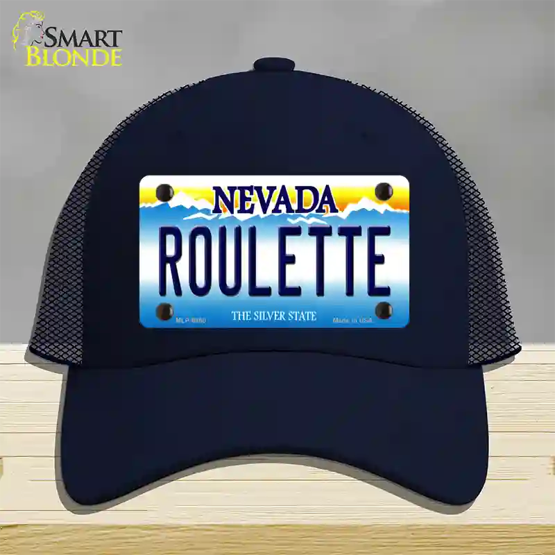 Roulette Nevada Novelty License Plate Hat Mesh / Navy