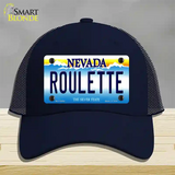 Roulette Nevada Novelty License Plate Hat Mesh / Navy