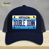 Double Down Nevada Novelty License Plate Hat Mesh / Navy