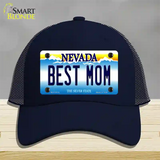 Best Mom Nevada Novelty License Plate Hat Mesh / Navy