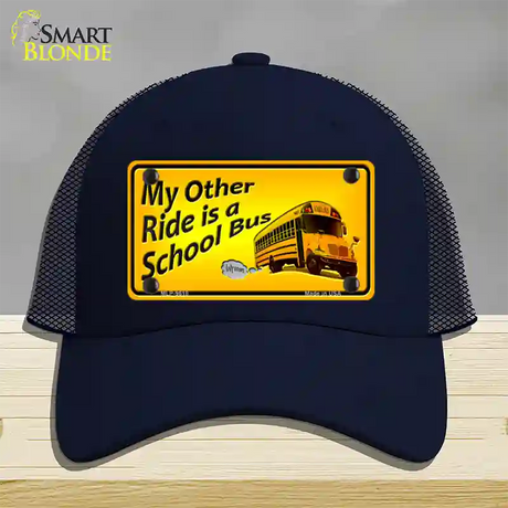 My Other Ride Novelty License Plate Hat Mesh / Navy