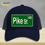 Pike St 1400 Novelty License Plate Hat Mesh / Navy