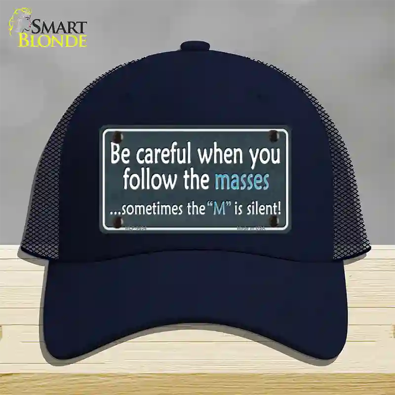 Be Careful Novelty License Plate Hat Mesh / Navy