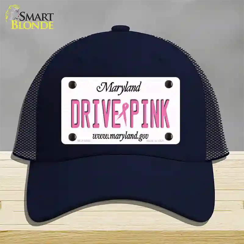 Drive Pink Maryland Novelty License Plate Hat Mesh / Navy